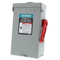 GNF321RASiemens GNF321RA Non-Fused General Duty Safety Switch, 3 Pole, 3 Wire, 240 V, 30 A, Outdoor Enclosure