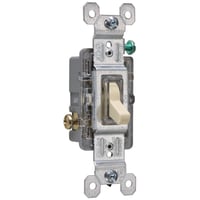 660ISLGPass & Seymour® TradeMaster® 660ISLG Lighted Self-Grounding Toggle Switch, 120 VAC, 15 A, 1/2 hp Power Rating