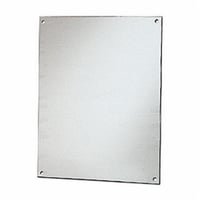 Robroy BP108AL Flat Enclosure Back Panel, 8.88 in L x 6.88 in W, Aluminum, Metallic