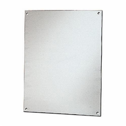 Robroy BP108AL Flat Enclosure Back Panel, 8.88 in L x 6.88 in W, Aluminum, Metallic