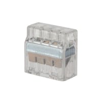 PIWC-4-CNSI Easy-Twist™ PIWC-4-C 4-Conductor 4-Port Push-In Wire Connector, 22 to 12 AWG Solid/Stranded Copper Wire, Polycarbonate
