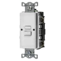 Wiring Device-Kellems AUTOGUARD® Style Line® GFBFST20W Blank Face Heavy Duty Standard Self Test GFCI Receptacle, 125 VAC, 20 A, 2 Poles, 3 Wires, White