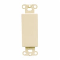 326IPass & Seymour® 326-I Wallplate Mounting Strap, For Use With Blank Insert, Steel, Ivory