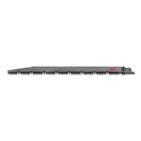 Milwaukee® SAWZALL® 48-00-1303 Tapered Back Reciprocating Saw Blade, 12 in L x 3/4 in W, 5 TPI, Steel Body, Universal/Toothed Edge Tang