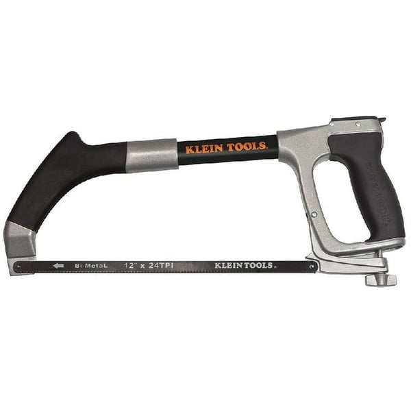 702-12Klein® 702-12 High Tension Hacksaw, 12 in L Bi-Metal Blade, 45 deg, 24 in D Throat