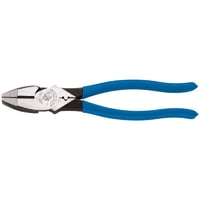 Klein® D2000-9NECR 2000 Heavy Duty New England Nose Cutting Plier With Crimping, 1.594 in L x 1.25 in W x 0.625 in THK Steel Jaw, Crosshatch Knurled Jaw Surface, High Leverage Cut, 9.34 in OAL