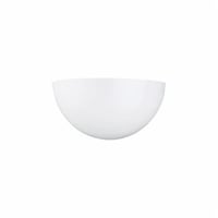 4148-15Sea Gull Lighting® 4148-15 Wall/Bath Sconce, (1) Incandescent Lamp, 100 W Fixture, 120 VAC, Smooth White Housing