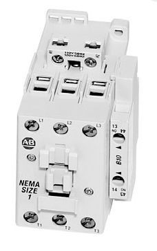 300-BOD930Allen-Bradley, 300-BOD930, 300 NEMA Contactor, NEMA Size 1, Open, 120V 60Hz / 110V 50Hz, Three Poles, 1 N.O. Auxiliary Contact