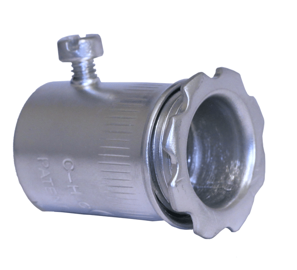SSC-75KONAllied Tube & Conduit SSC-75KON Space Saver Straight Compression Set-Screw Connector, 3/4 in Trade, For Use With EMT Conduit, Steel, Zinc Plated