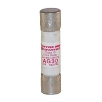 Mersen Amp-Trap® AG30 Current Limiting Low Voltage Time-Delay Fast Acting Fuse, 30 A, 480 VAC, 100 kA, Class G, Cylindrical Body