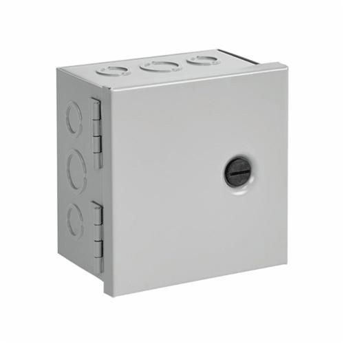 AHE10X8X4nVent HOFFMAN AHE8X8X4 Pull Box With Knockout, 8 in L x 8 in W x 4 in D, NEMA 1/IP30, Steel