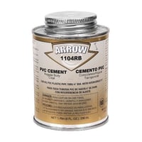 Madison Electric P-6002 Regular Solvent Cement, 1 pt Closed Cup, Clear