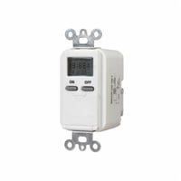 EI500WCIntermatic® EI500WC Digital In-Wall Electronic Timer Switch, 1 min to 7 days Setting, 120 VAC, 1/4 hp, 1NO/SPST Contact, 1 Poles