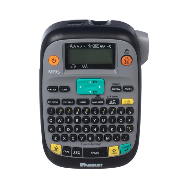 MP75Panduit® MP75 PXE Mobile Label Printer, Dot Matrix Printer Print, 0.75 in W Tape