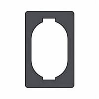 FS-1-SGO-Z/Gedney FS-1-SG Sealing Gasket, For Use With FS-1-GFCA/FS-1-WDCA/FS-1-WPCA/FS-1-WRCA/FS-1-WSCA Cover, Neoprene