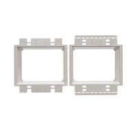 BE2XArlington BE2X Non-Metallic Box Extension With Larger Perforated Flanges, 2 Gangs, 4-1/16 in L x 4-1/8 in W x 1-13/16 in D, Plastic