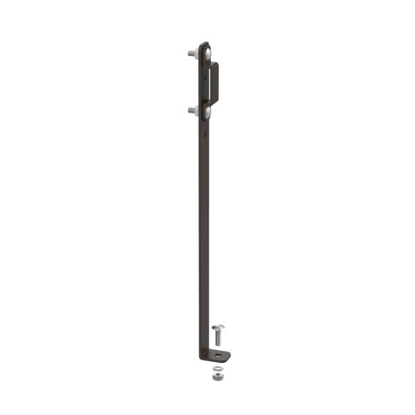 LEK6BnVent HOFFMAN LEK6B DCR Runway Elevation Kit, For Use With 6 in W Ladder Rack, Steel, Black
