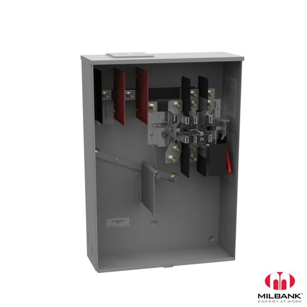 Data-Spec SheetMilbank® U2120-X Ring Less Meter Socket, 600 VAC, 320 A, 3 Phase, NEMA 3R Enclosure