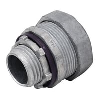 Madison Electric LQA-9100 3-Piece Standard Liquid Tight Connector, 1 in Trade, 90 deg, Die Cast Zinc