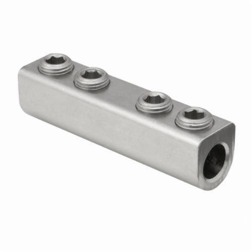 SPA-750ILSCO® ClearChoice® SPA-750 Type SPA Dual Rated Splicer/Reducer, 250 to 750 kcmil Aluminum/Copper Conductor, 4 Screws, Aluminum