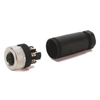871A-TS4-DMAllen-Bradley 871A-TS4-DM Terminal Chamber, DC Micro (M12), Straight Male, 4-Pin, 4-6mm (0.16-0.24 In)