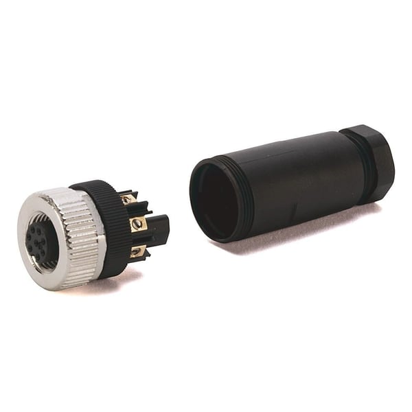 871A-TS4-DMAllen-Bradley 871A-TS4-DM Terminal Chamber, DC Micro (M12), Straight Male, 4-Pin, 4-6mm (0.16-0.24 In)