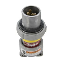 Appleton® Powertite ACP3034BC Clamping Ring Pin and Sleeve Plug, 600 VAC/250 VDC, 30 A, 4 Poles, 3 Wires