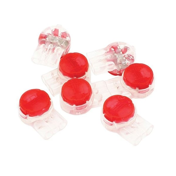 86-930IDEAL® 86-930 UR2 Series 3-Port Butt Splice Jellybean Connector, 26 to 19 AWG Conductor, Red