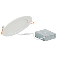 LEDMD8R/2A/1600ST/9SC3/61407Sylvania ValueLED™ Microdisk™ LEDMD8R/2A/1600ST/9SC3/61407 Dimmable Round 2A Generation Downlight Kit With Remote Driver, LED Lamp, 20 W Fixture, 120 V, Aluminum/Plastic Housing