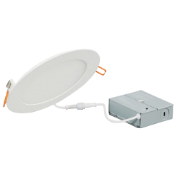 LEDMD8R/2A/1600ST/9SC3/61407Sylvania ValueLED™ Microdisk™ LEDMD8R/2A/1600ST/9SC3/61407 Dimmable Round 2A Generation Downlight Kit With Remote Driver, LED Lamp, 20 W Fixture, 120 V, Aluminum/Plastic Housing