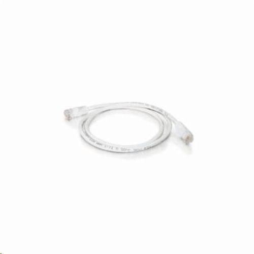 Quiktron® 576-125-001 Value Booted Patch Cord, Cat 6, 24 AWG Solid Copper Conductor, Male RJ45 Connector, 1 ft L Cord, White