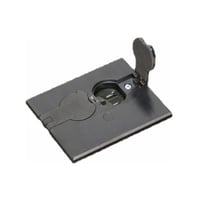 FLBAF101BLArlington FLBAF101BL Adjustable Floor Box With (2) Flip Lids, Plastic, 18.3 cu-in Capacity, 1 Gangs, 4.655 in L x 3.75 in W x 4.047 in H