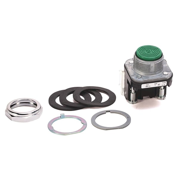 800T-A7AAllen-Bradley, 800T-A7A, 30.5mm Type 4/13 Mom. Contact PB, Non-Illum., Blue, Flush Hd, 1 NO-1 NC
