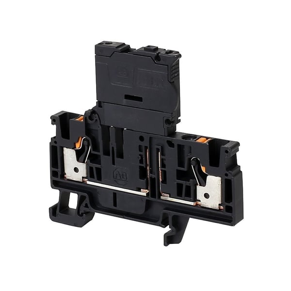 1492-PFB424Allen-Bradley 1492-PFB424 1492-P Push-in Terminal Blocks, 4 mm² (AWG 26 - AWG 10), 10 A, Fuse block with LED blown fuse indication (10...36V AC/DC), Single Level, 1 Point On Each Side Per Circuit