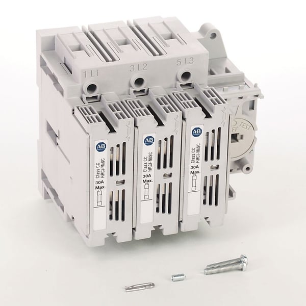 194R-C30-1753Allen-Bradley, 194R Fused and Non-Fused Disconnected Switches, Open, CC fuse, 30 A, 3 Pole