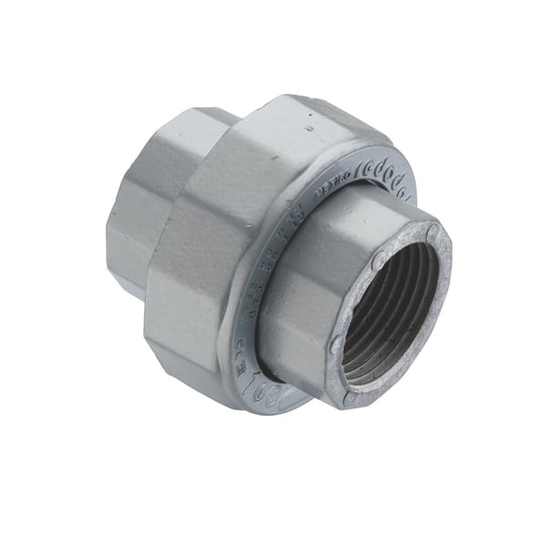 T&B® EXFU-4 EX Series 3-Piece Coupling Female to Female Explosionproof Conduit Union, 1-1/4 in, Die Cast Aluminum, Aluminum Lacquered