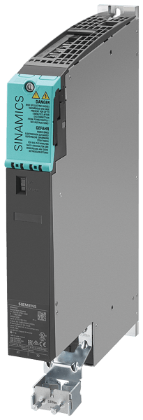 6SL31202TE210AD0Siemens 6SL31202TE210AD0 SINAMICS S120 3-Phase Double Motor Module, 600 VDC Input, 400 VAC Output, 27 A Output