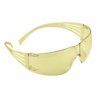 3M™ SecureFit™ SF203AF Light Weight Protective Eyewear, Universal, Frameless Amber Frame, Anti-Fog Amber Lens