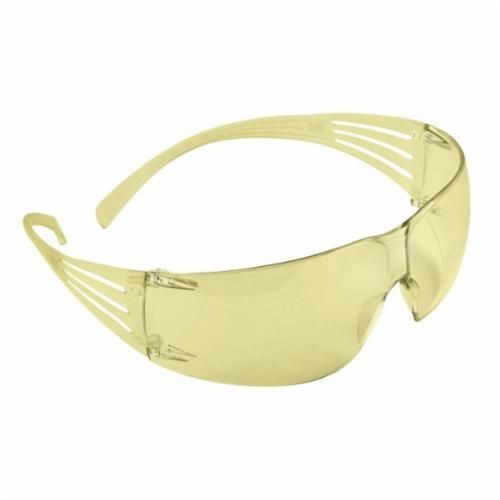 3M™ SecureFit™ SF203AF Light Weight Protective Eyewear, Universal, Frameless Amber Frame, Anti-Fog Amber Lens