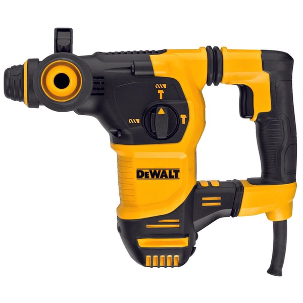 D25333KDeWALT® D25333K Corded Rotary Hammer Kit, 1-1/8 in SDS Plus® Chuck, 0 to 5200 bpm, 0 to 1150 rpm No-Load, 2-1/2 in Max Core Bit Compatibility, 1-1/8 in Max Solid Bit Capacity, 13.97 in OAL