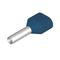9037500000Weidmuller 9037500000 Type H2.5/18.5D Twin Wire End Ferrule With Plastic Collar, 14 AWG, Partially Insulated Insulation