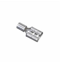 IDEAL® 83-9481 Bare Female Disconnect Terminal, 16 to 14 AWG Conductor, 0.25 x 0.032 in Tab, Shouldered Barrel, Brass, Metallic