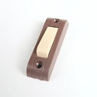 Edwards Signaling™ 634 600 Low Voltage Non-Illuminated Door Bell Pushbutton, 48 VAC, 2-5/8 in H x 3/4 in W x 3/4 in D, Plastic
