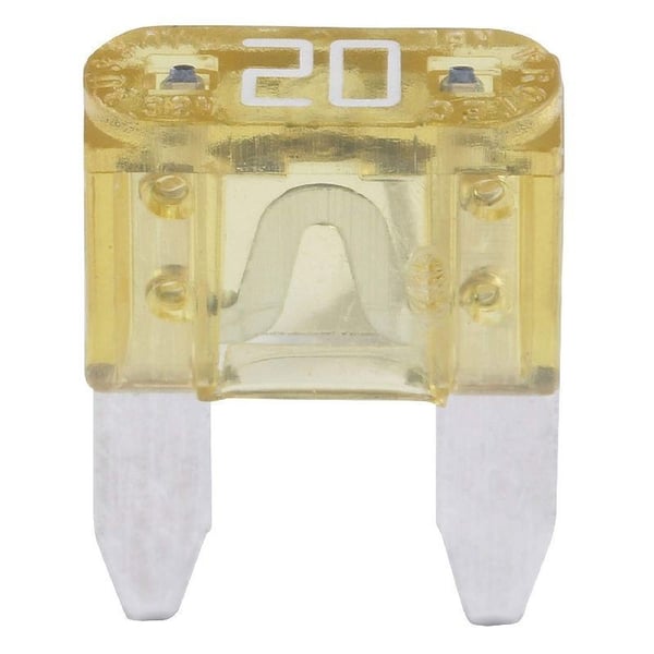 ATM-20Bussmann® ATM-20 Fast Acting Miniature Automotive Fuse, 20 A, 32 VAC/VDC, 1 kA