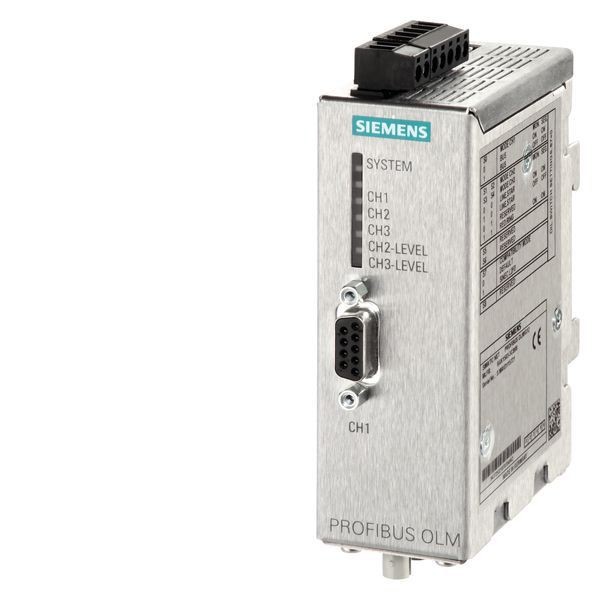 6GK15033CB00Siemens 6GK1503-2CB00 PROFIBUS Optical Link Module With (1) RS485, (1) Glass FOC Interface, Signaling Contact, Test Port, 24 VDC, 0.1 A, 9.6 kbps to 12 Mbps Communication