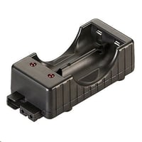 Streamlight® 22100 Battery Charger, 5 V Micro USB/12 VDC Cord, 3-1/2 hr Single Bay, 3-1/2 hr Left Bay, 6-1/2 hr Right Bay Charging, Impact Resistant Polymer, Black