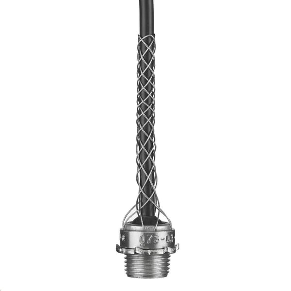 Wiring Device-Kellems 73031201 Dust-Tight Strain Relief Grip, 1/2 in Trade, 0.32 to 0.43 in Cable Openings, Aluminum