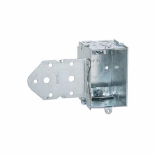 529RACO® 529 Gangable Switch Box, Steel, 12.5 cu-in Capacity, 1 Gangs, 1 Outlets, 7 Knockouts, 5.59 in H x 4.22 in W x 2.5 in D