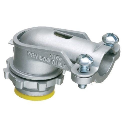 Arlington 856A 2-Screw Cable Connector With Insulated Throat, 2 in Trade, 2 in Knockout, 1.4 to 2.4 in Cable Openings, Die Cast Zinc