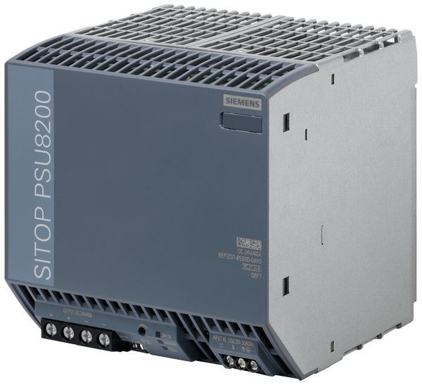 6EP33378SB000AY0Siemens 6EP33378SB000AY0 SITOP PSU8200 Stabilized Power Supply, 120 to 230 VAC Input, 24 VDC Output, 9/15 A Input, 40 A Output